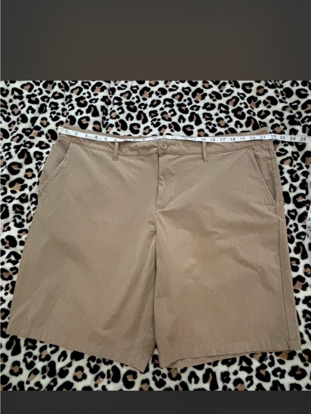 Swiss Tech Men's Tan Flat Front Chino Shorts